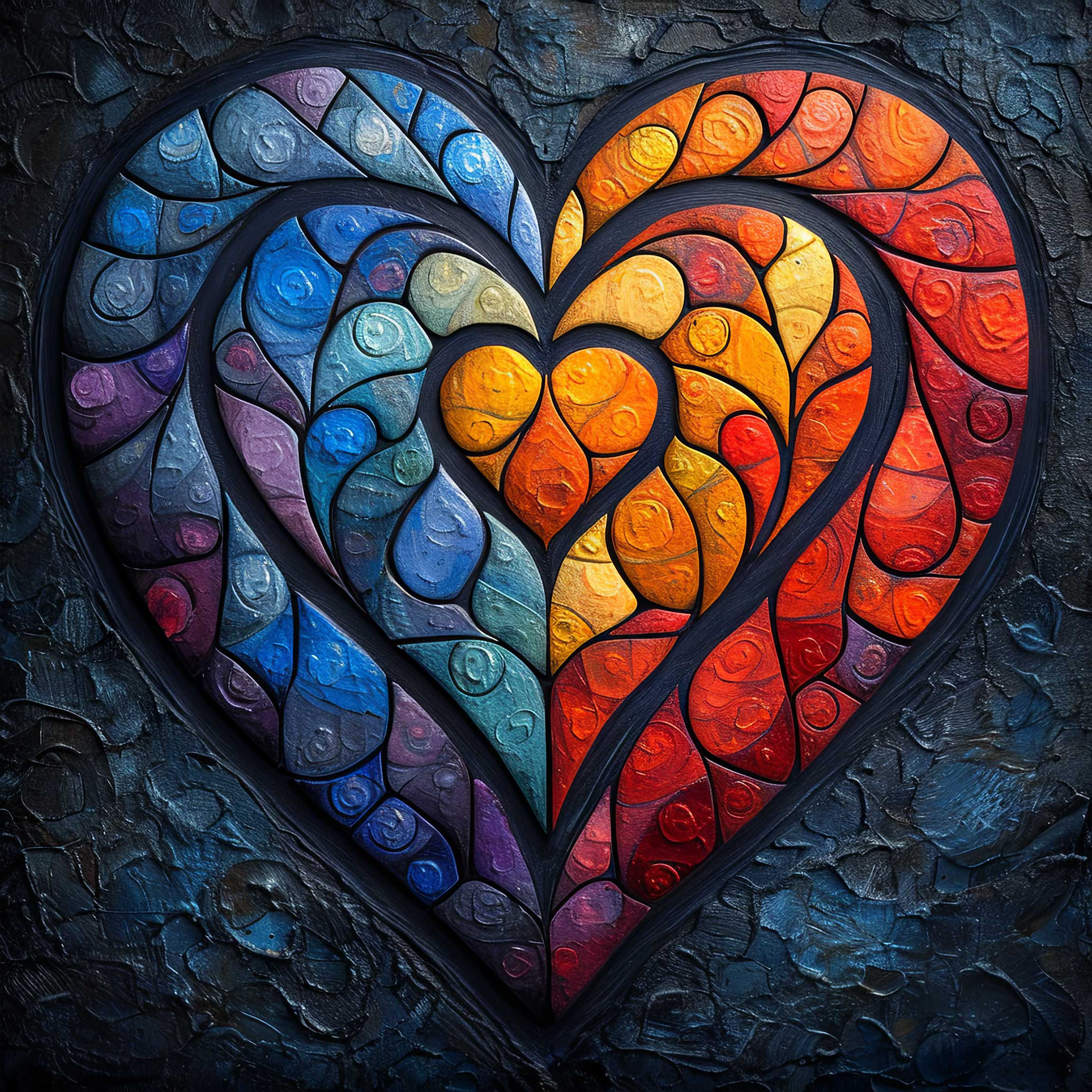 Preview for Stained-glass-heart-art-love-background-0cef7
