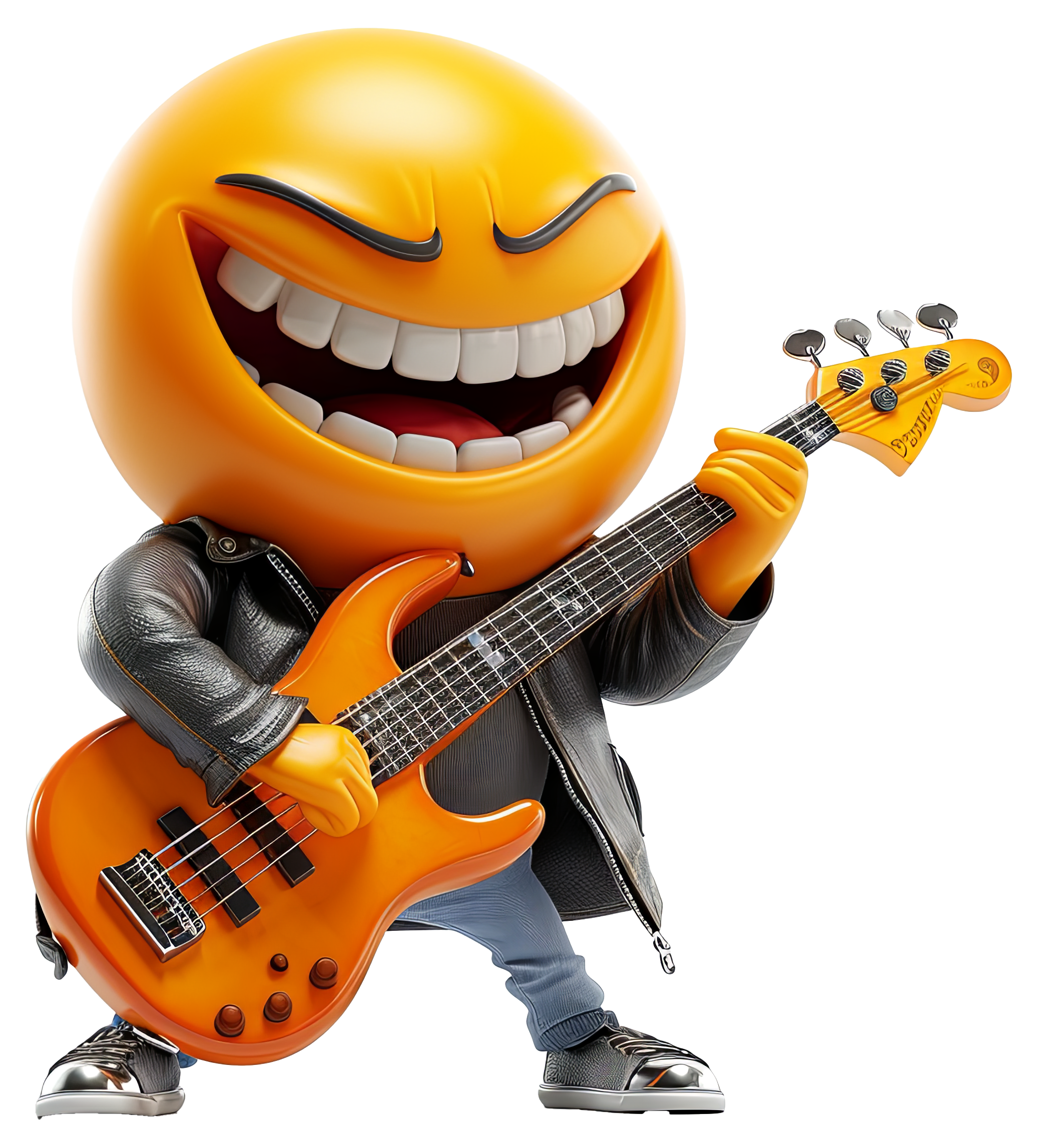 Preview for Emoji-rockstar-guitarist-3d-emoji-sticker-119e9