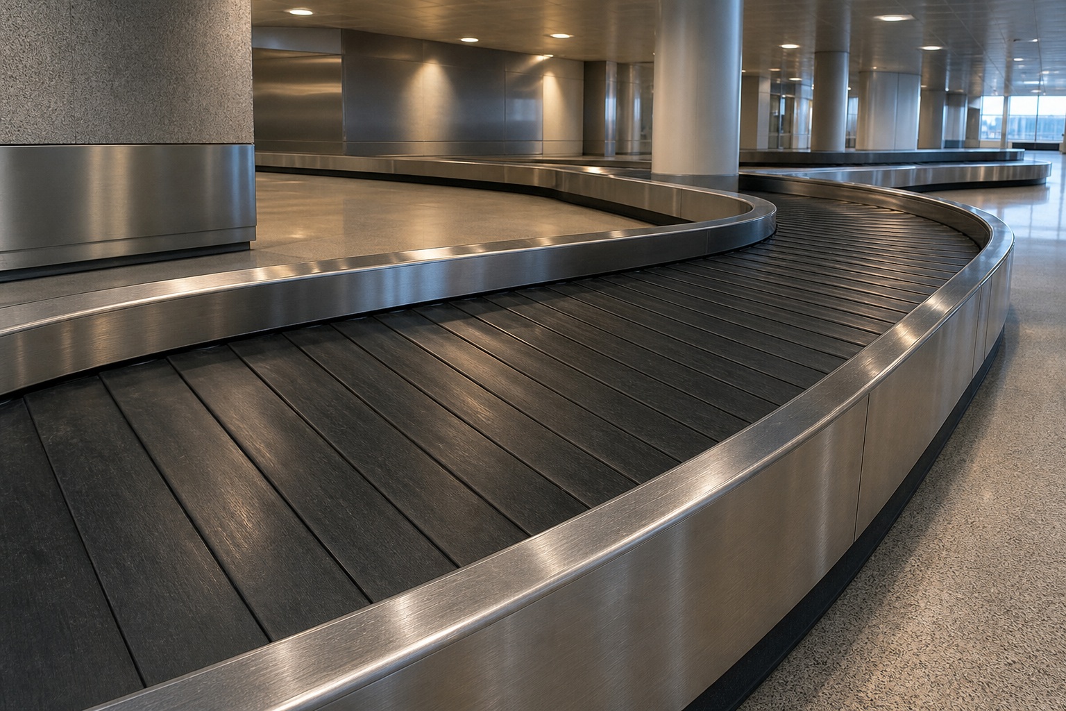 Preview for Airport Baggage Claim Conveyor Background