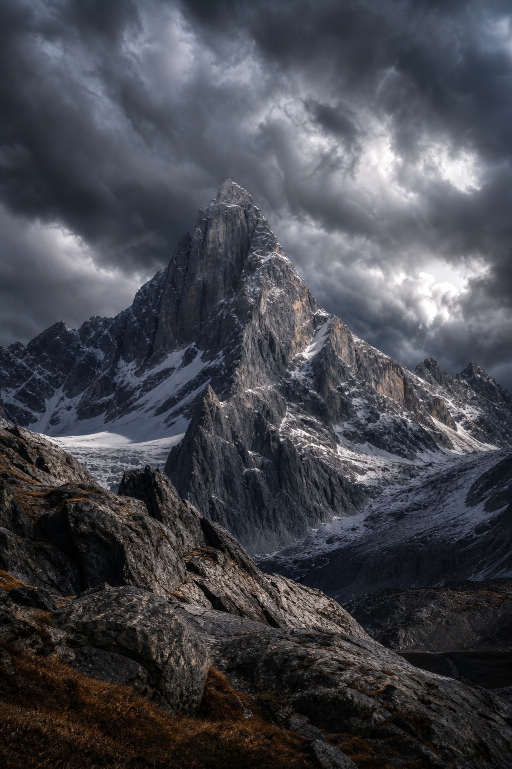 Preview for Dramatic Mountain Storm Background
