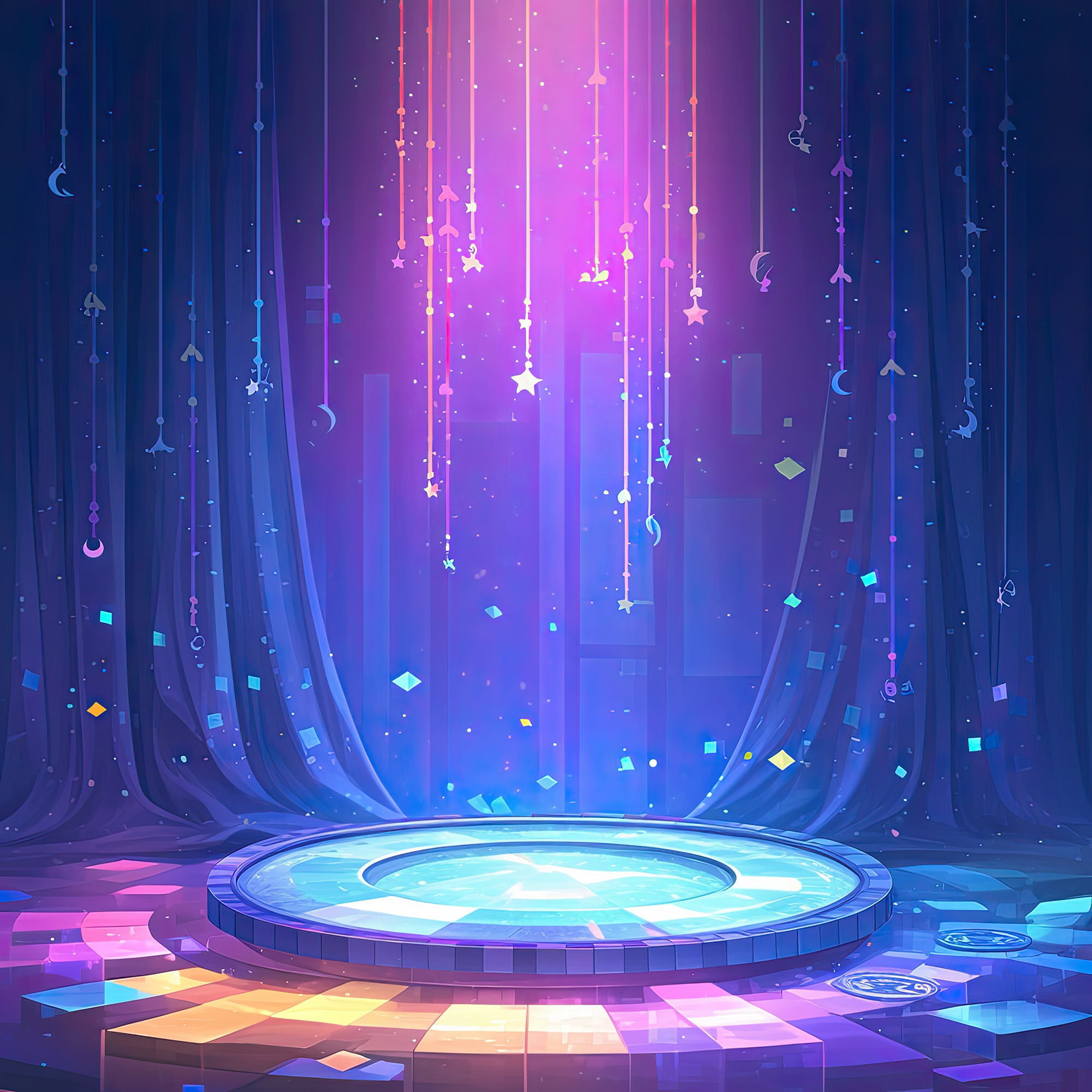 Preview for Neon-stage-design-template-whimsical-backdrop-background-0aa16