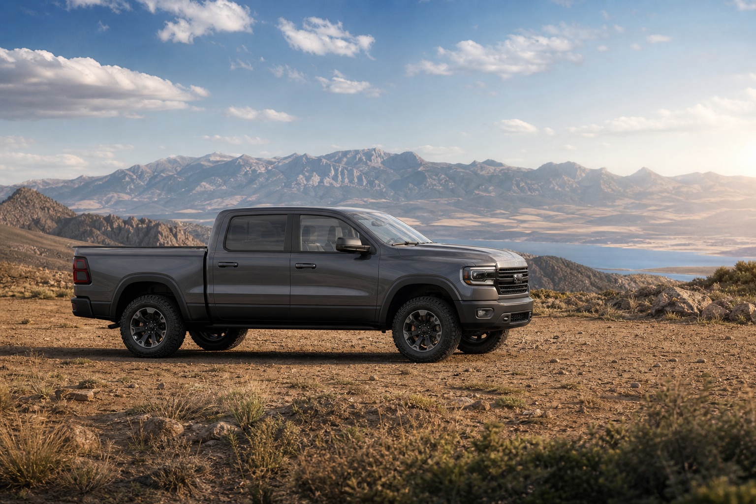 Preview for Pickup Truck Sunlit Stock Background