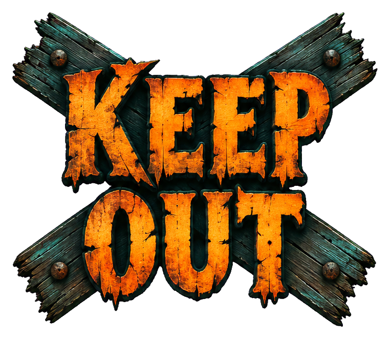Preview for Keep Out Gothic Horror Lettering
