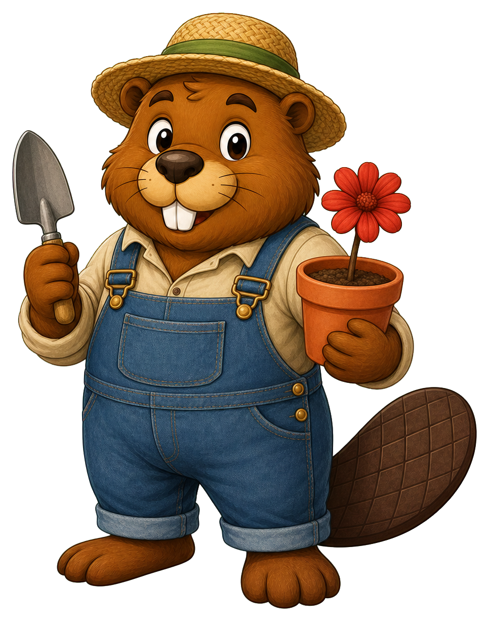 Preview for Beaver Sticker Graphic For Garden Designs