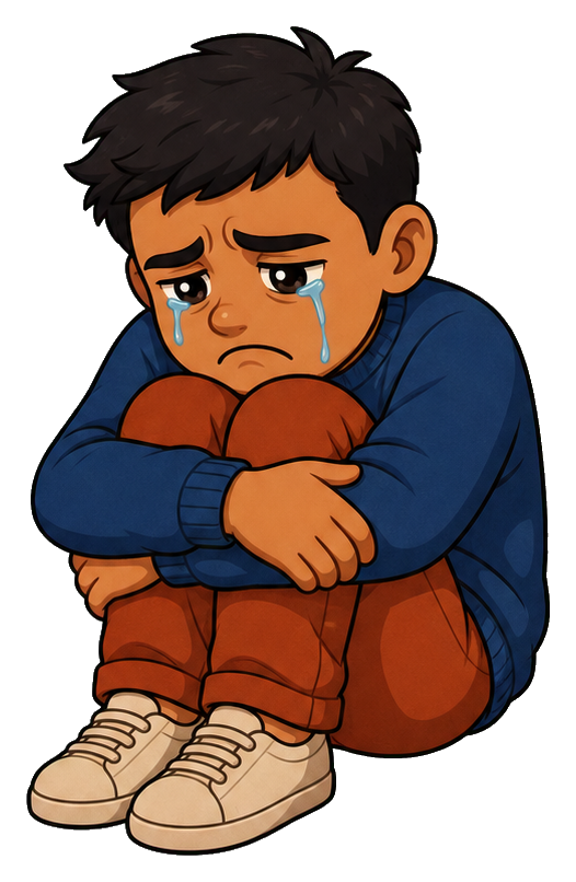Preview for Deeply Sad Seated Person Sticker