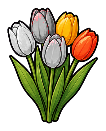Preview for Tulip Bunch Sticker For Floral Designs