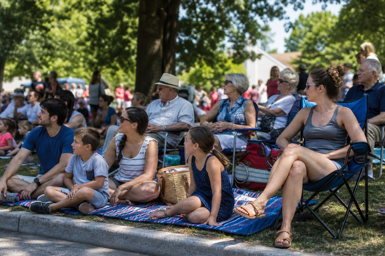 Preview for Fourth Of July Picnic Stock Background