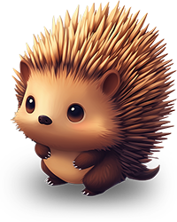 Preview for Cartoon-hedgehog-illustration-animal-sticker-69fc1