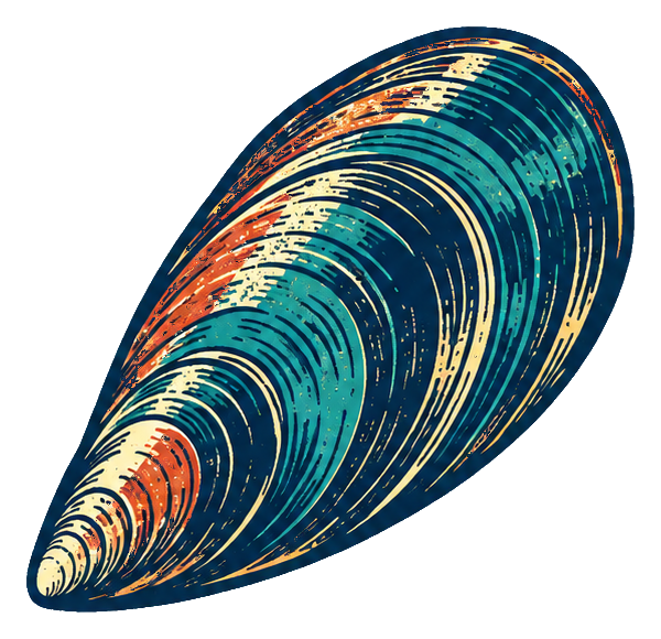 Preview for Linocut Seashells Mussel Shell