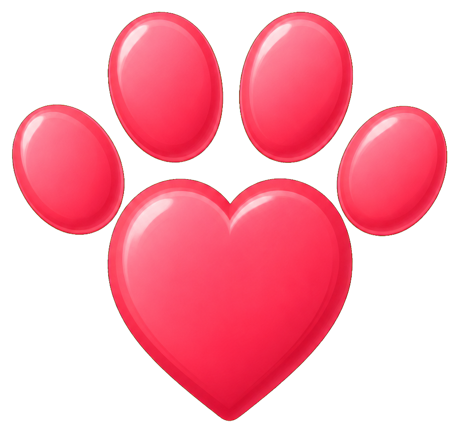 Preview for Heart Paw Print Sticker
