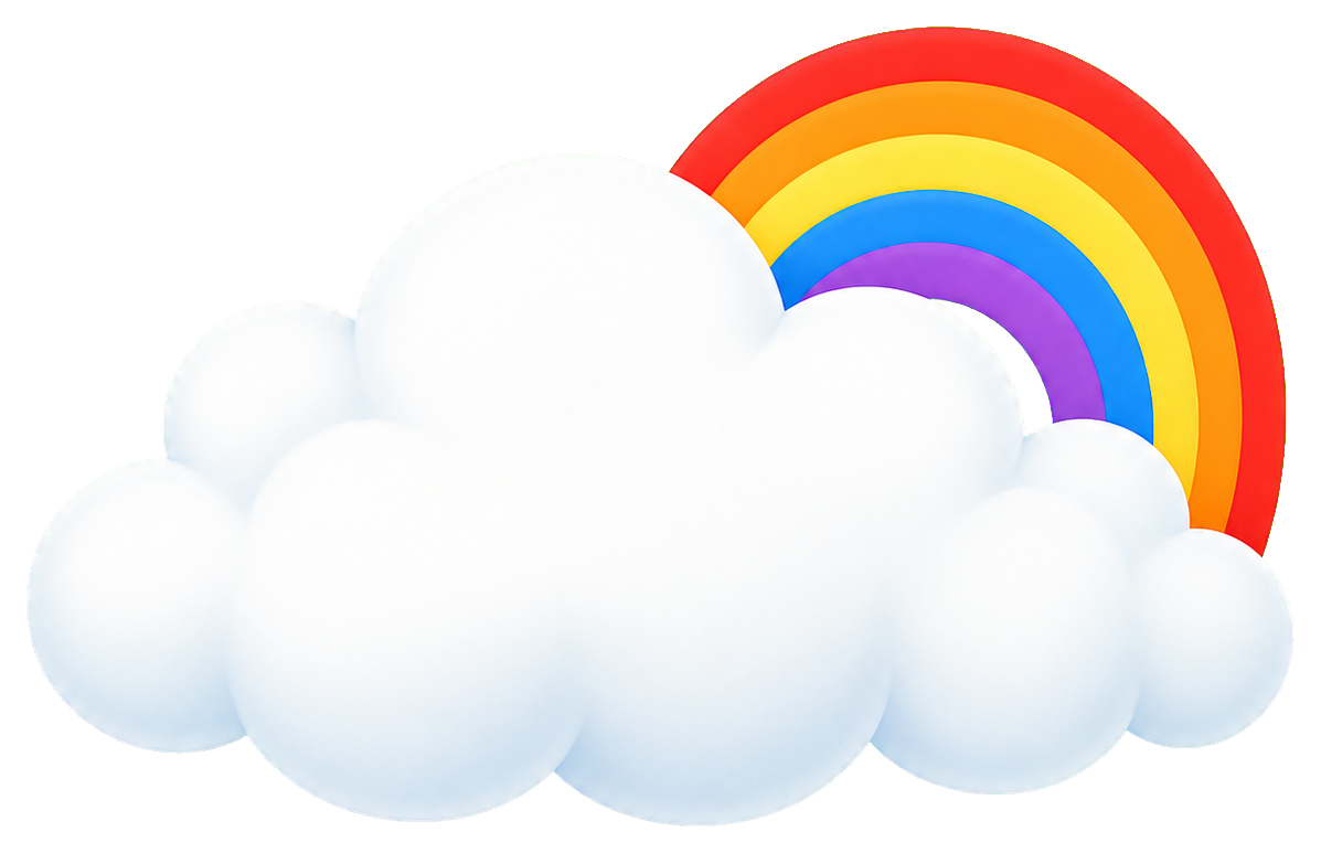 Preview for Rainbow Edge Cloud Sticker