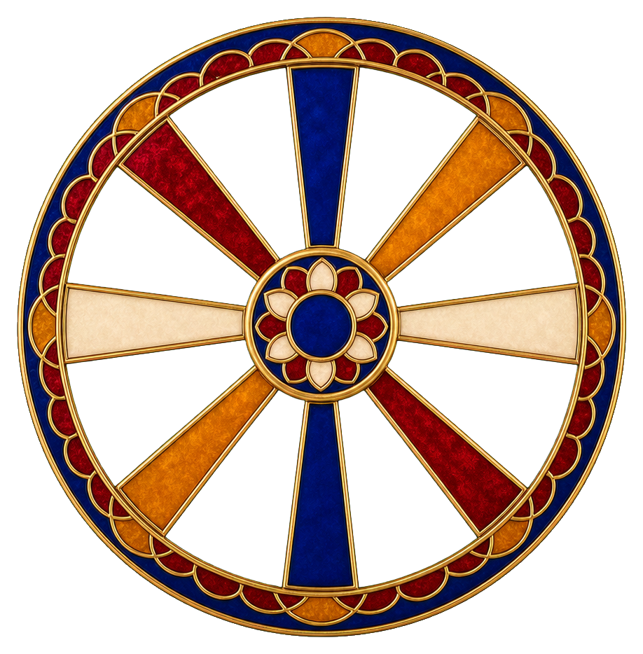 Preview for Cloisonne Dharma Wheel Sticker