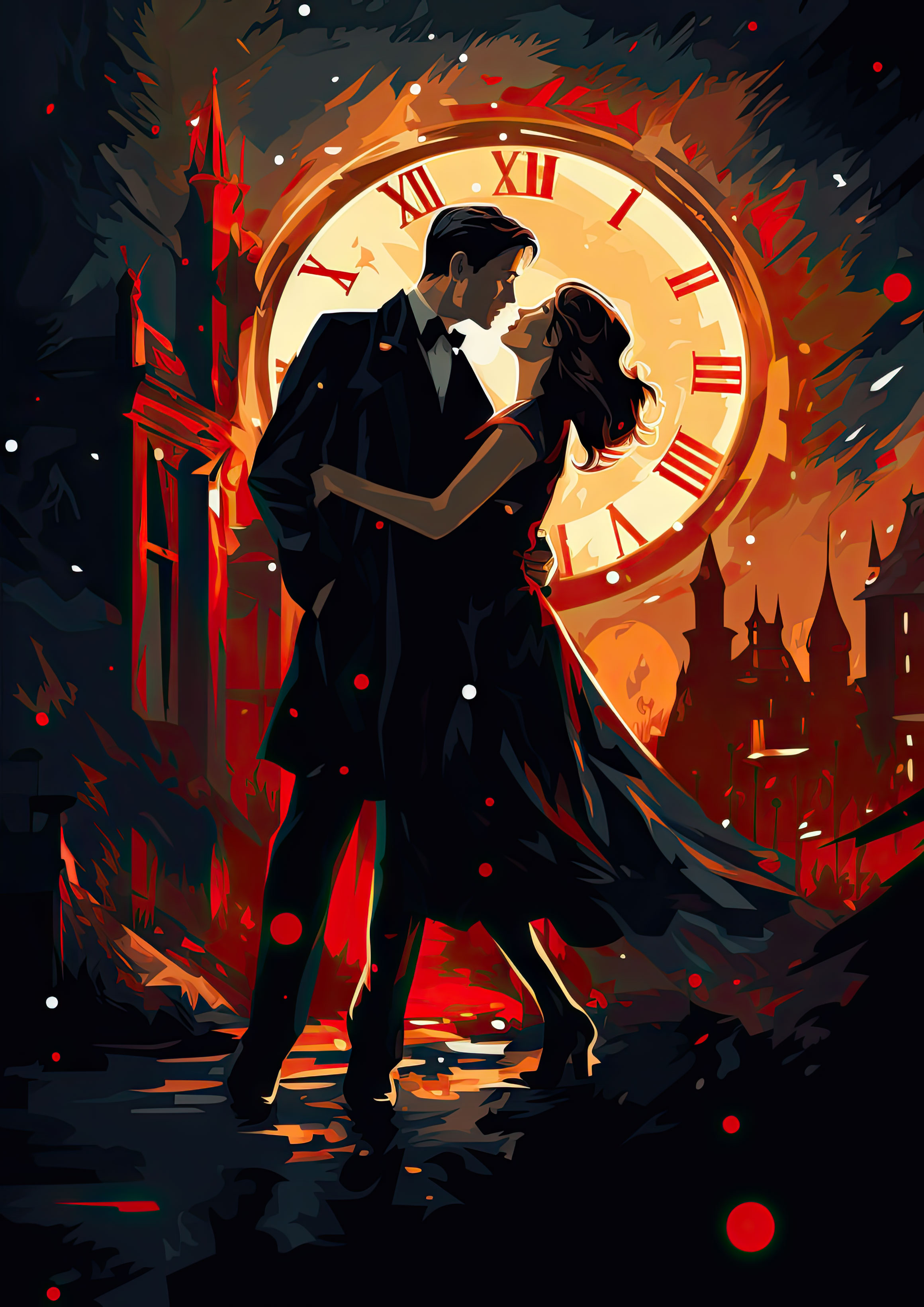 Preview for Romantic-dance-under-the-clock-new-year-background-3462d