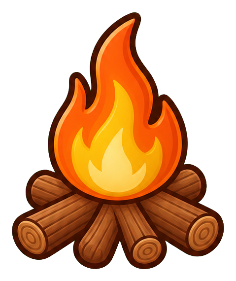 Preview for Campfire Sticker Graphic For Custom Designs
