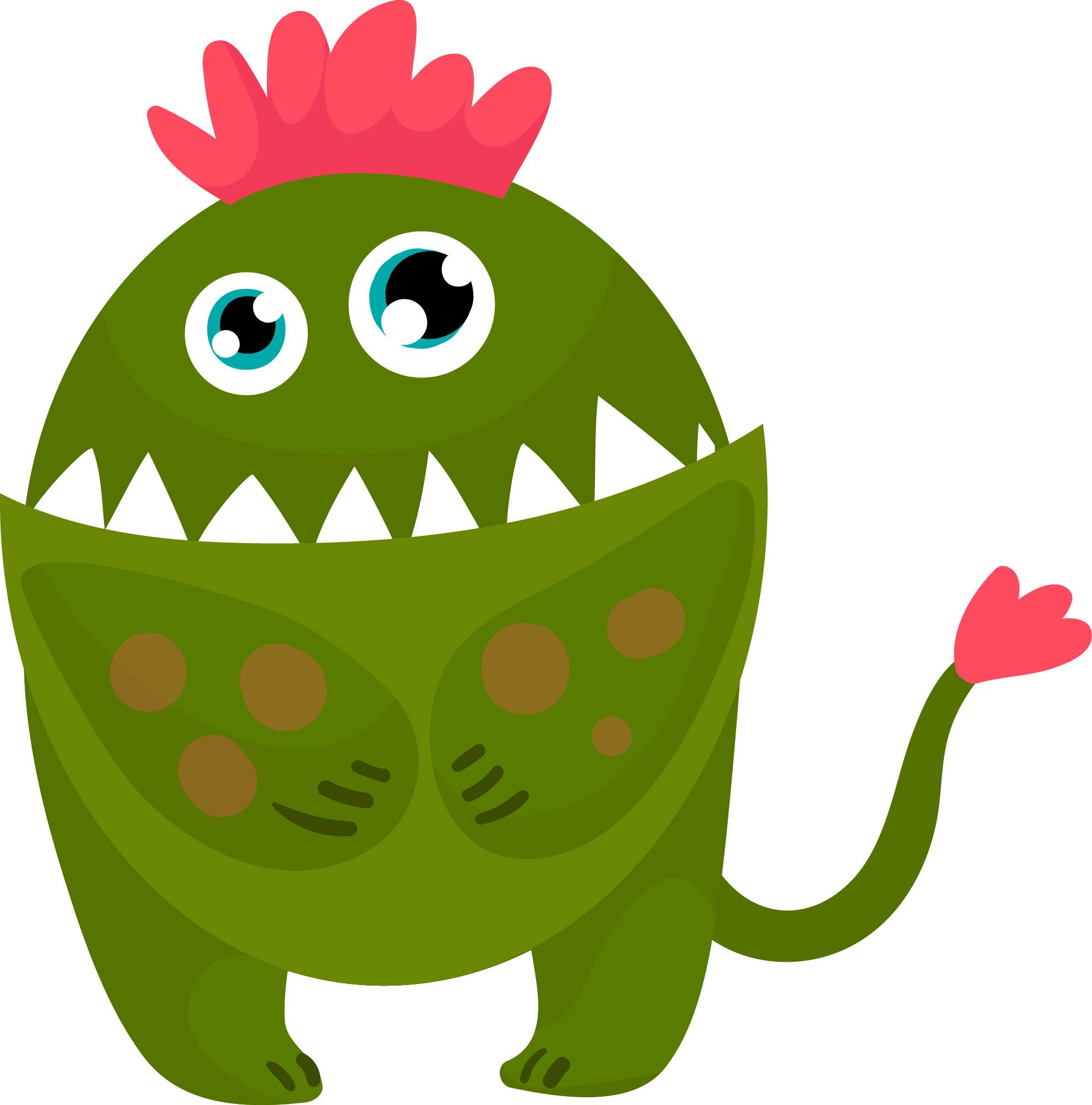 Preview for Green-cartoon-monster-illustration-monsters-sticker-dea87