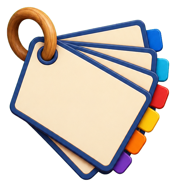 Preview for Flashcard Ring Sticker For Back To School