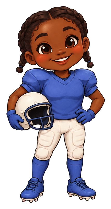 Preview for Braided Player Carrying Helmet Football Sticker