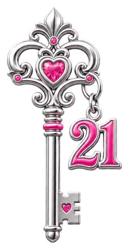 Preview for 21st Birthday Key Sticker