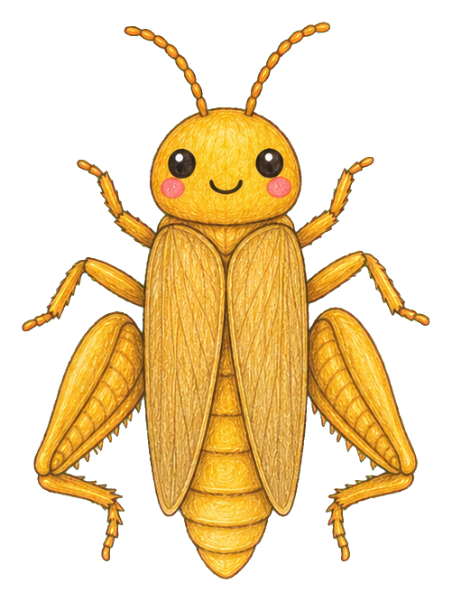 Preview for Golden Grasshopper Sticker