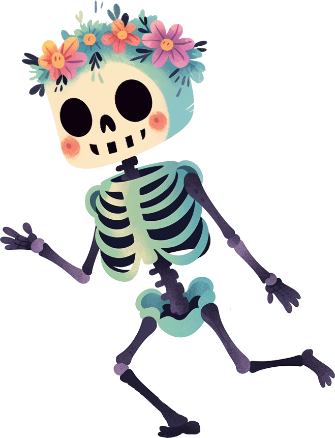 Preview for Sugar-skull-illustration-skelaton-sticker-853f6