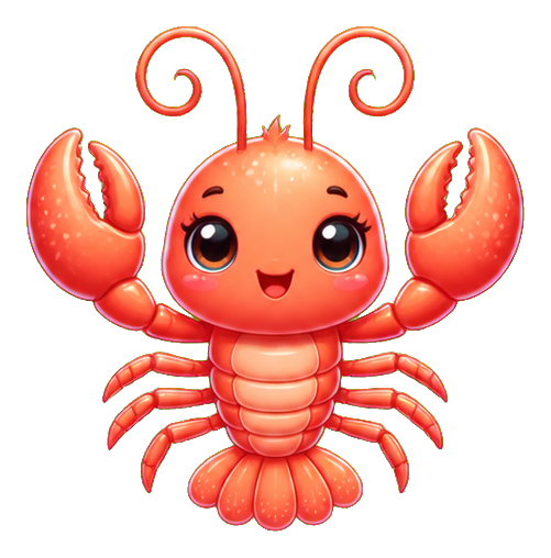 Preview for Coral Lobster Sticker