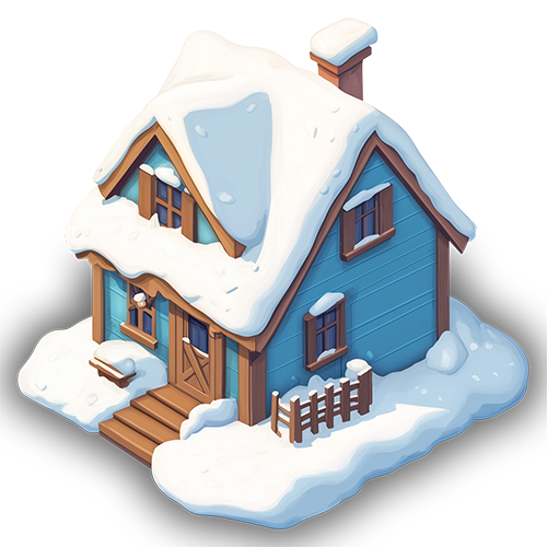 Preview for Snowy-cottage-illustration-building-sticker-c4400