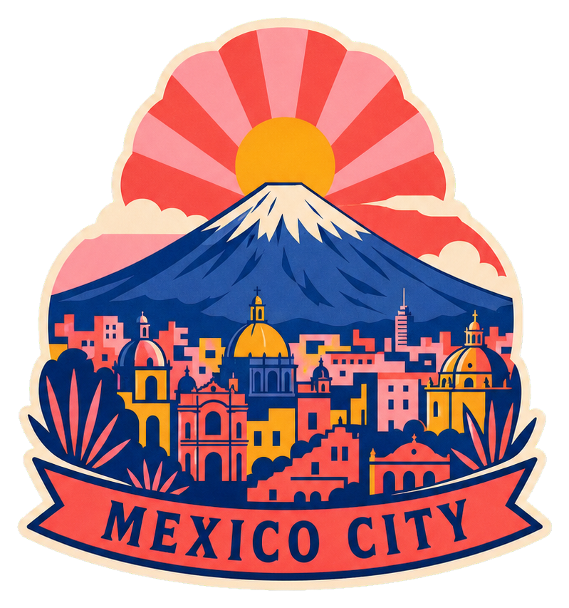 Preview for Mexico City Volcano Sticker