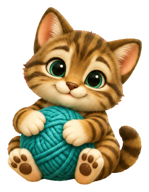Preview for 3d Kitten Pals Tabby Yarn