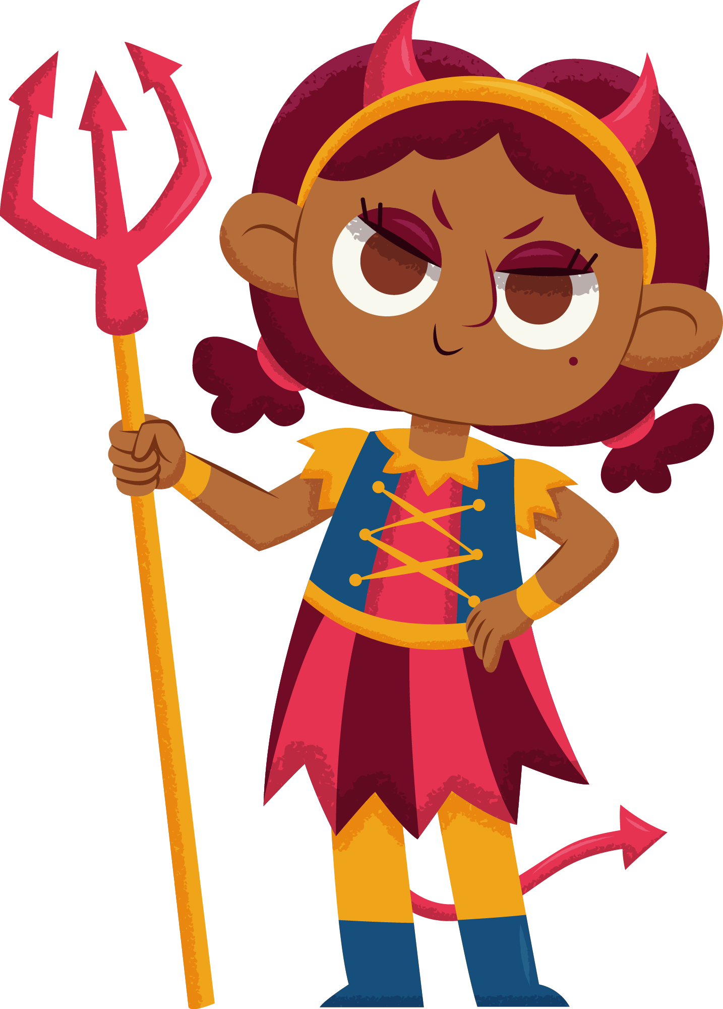 Preview for Cartoon-devil-girl-character-design-halloween-costume-sticker-72a26