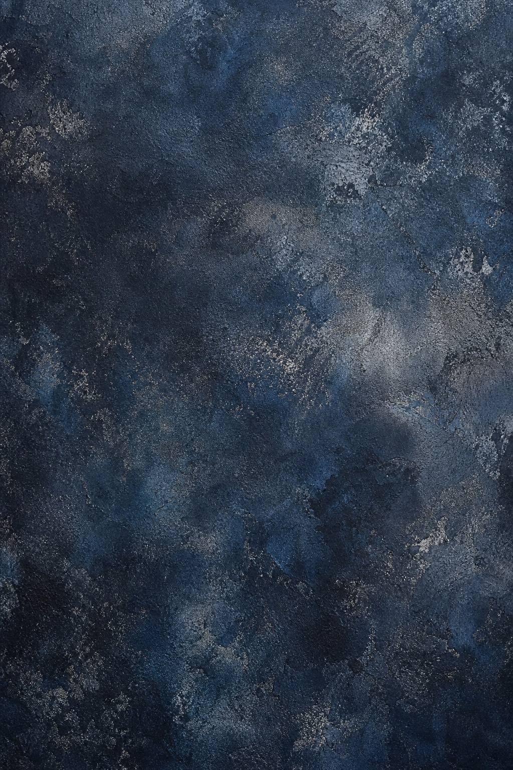Dark blue weathered plaster texture with mottled rough surface and subtle layered markings.