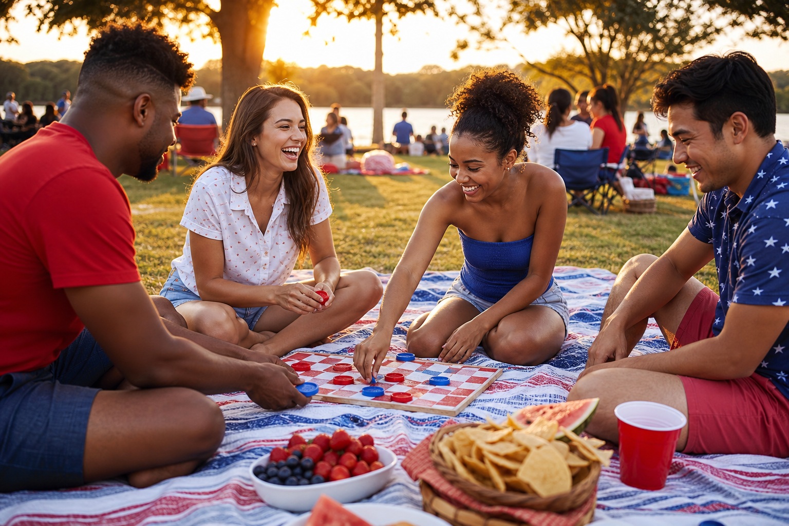 Preview for Fourth Of July Picnic Background