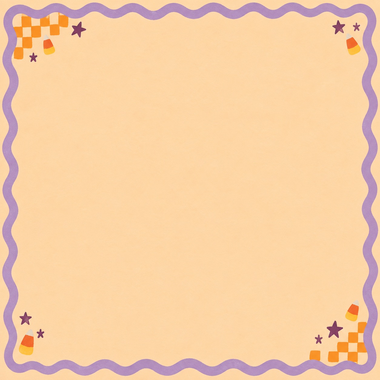 Preview for Cute Peach Halloween Background