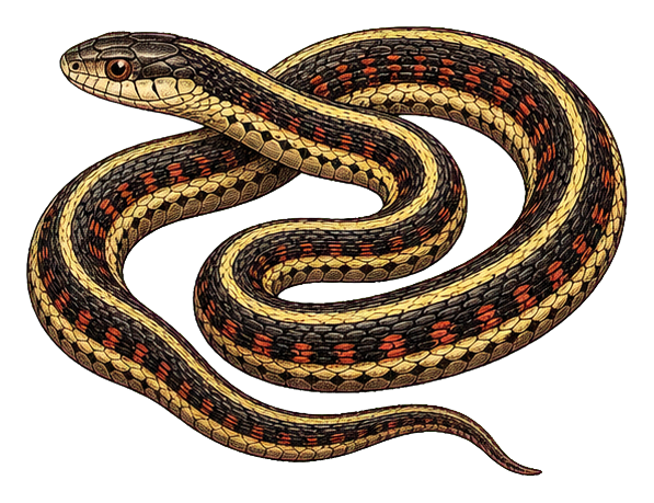 Preview for Garter Snake Vintage Sticker