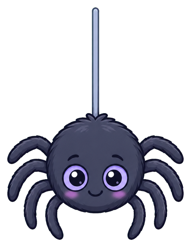 Preview for Hanging Thread Spider Sticker