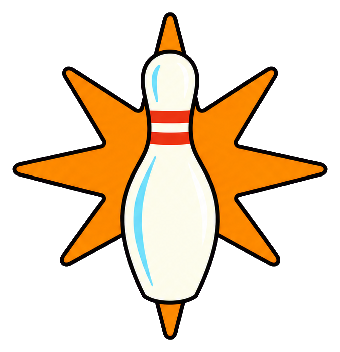 Preview for Retro Bowling Atomic Starburst Pin