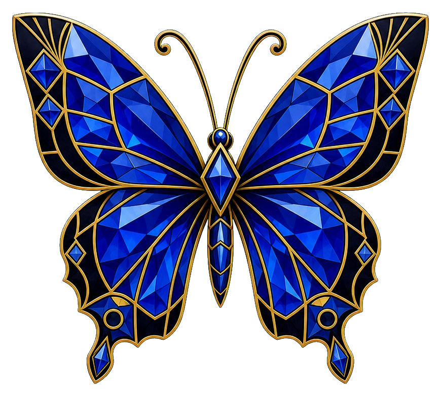 Preview for Sapphire Deco Butterfly Sticker