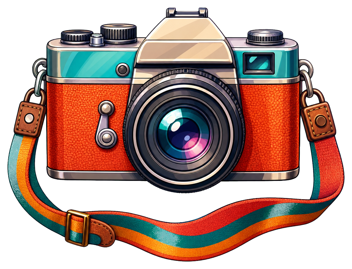 Preview for Camera Sticker For Travel And Vacation Designs