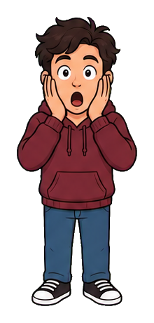 Preview for Shocked Young Man Sticker