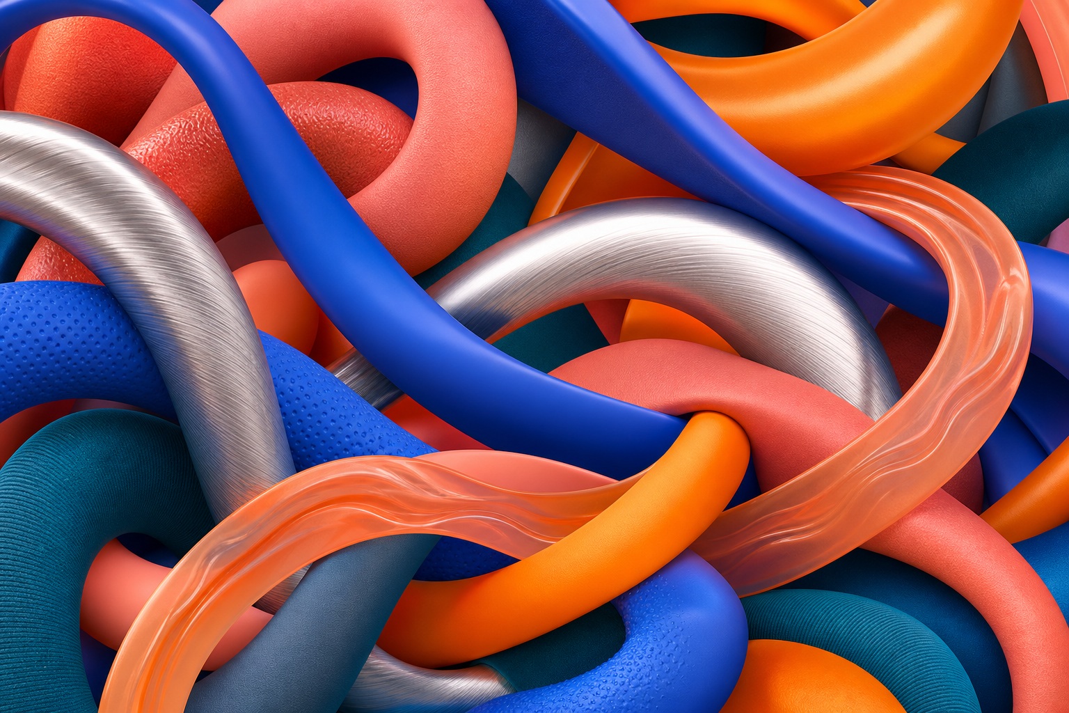 Preview for Chrome Candy Ribbon Knots Background
