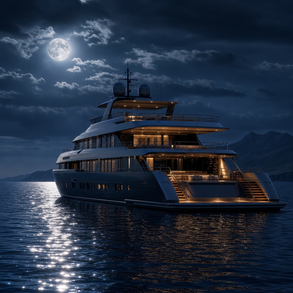 Preview for Moonlit Motor Yacht Background
