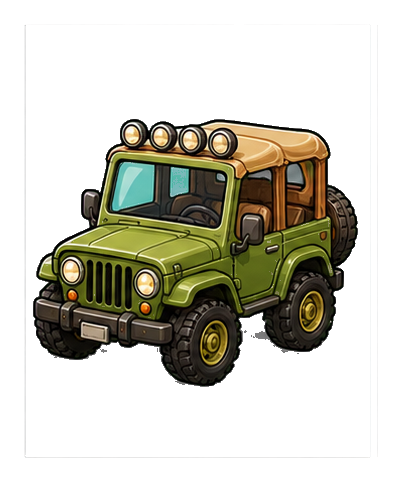 Preview for Safari Jeep Sticker