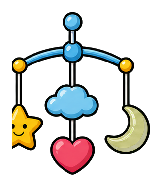Preview for Crib Mobile Sticker Graphic