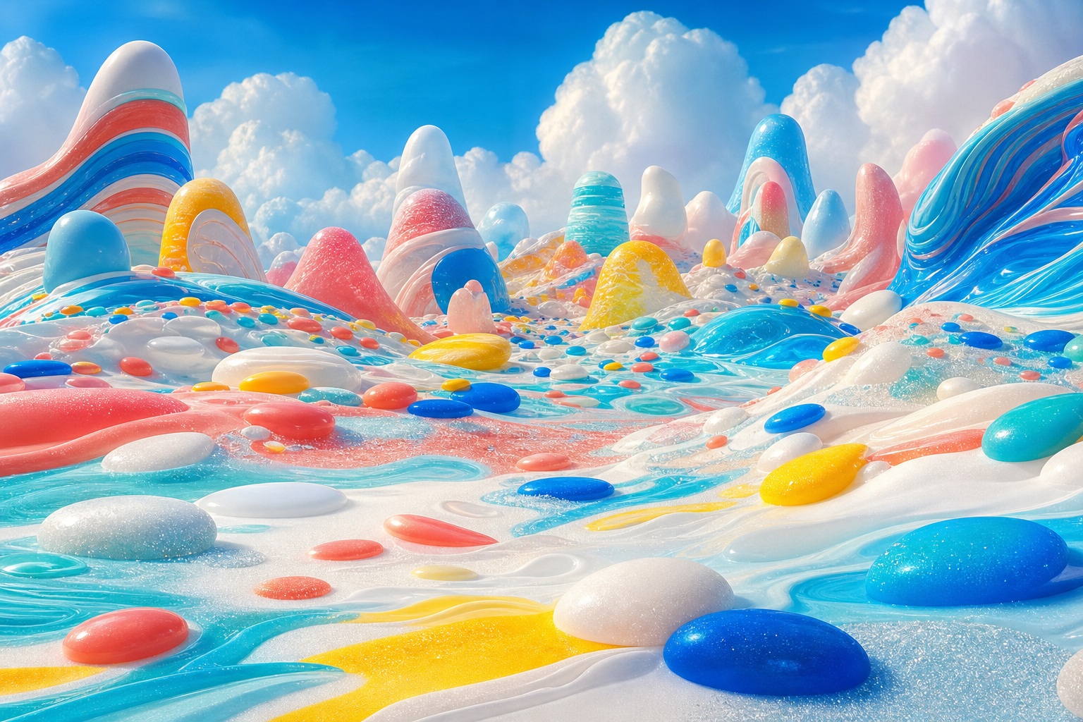 Preview for Surreal Candy Landscape Background