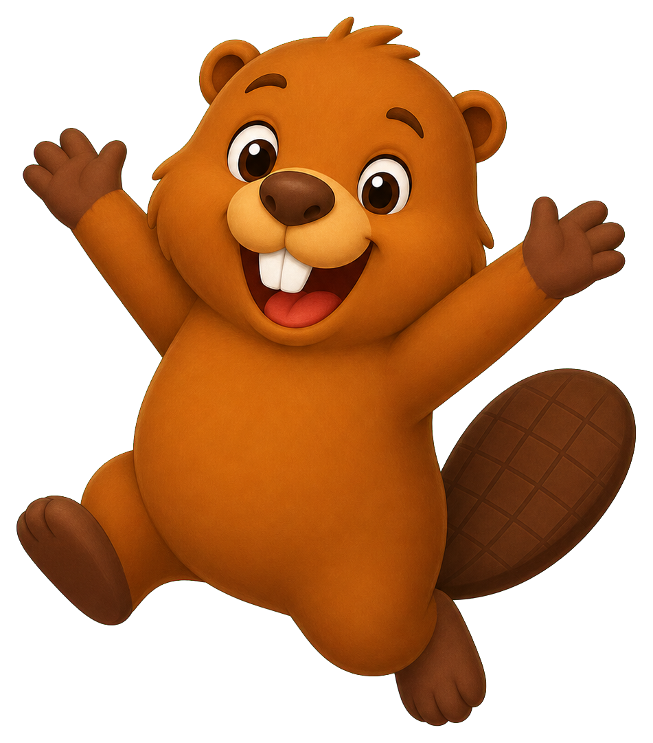Preview for Happy Beaver Jump Sticker