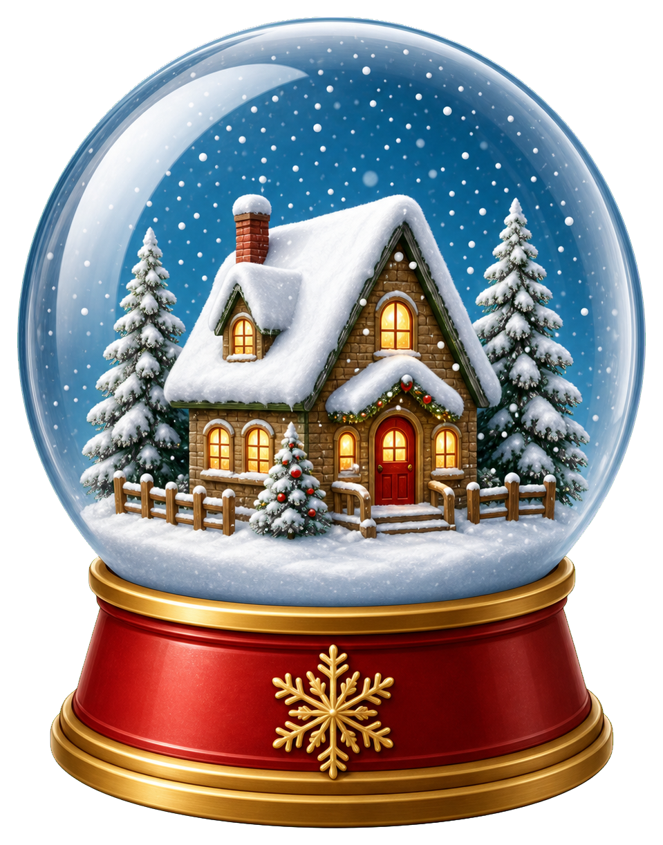 Preview for Snow Globe Christmas Sticker