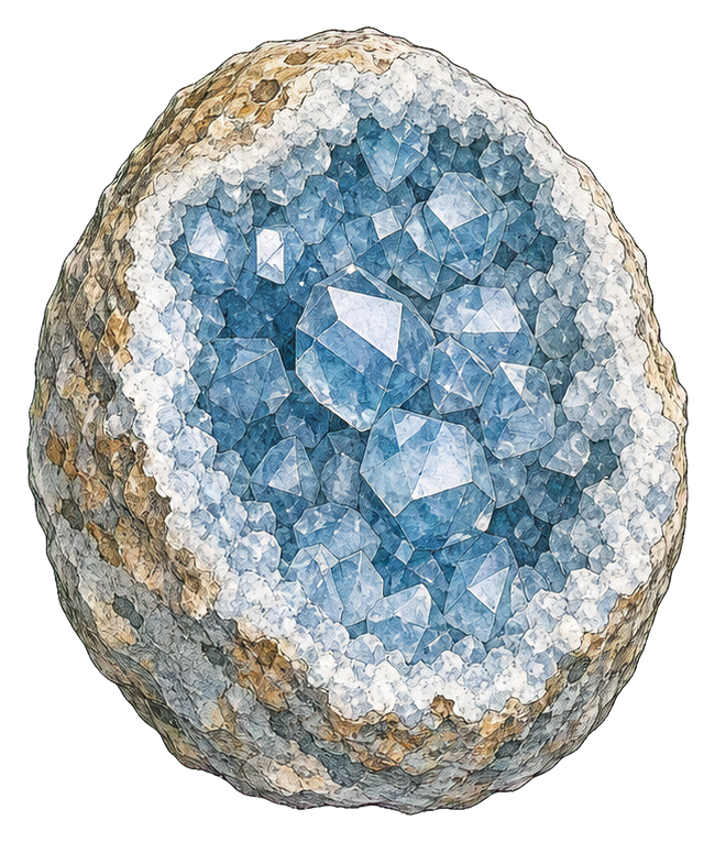 Preview for Celestite Geode Sticker