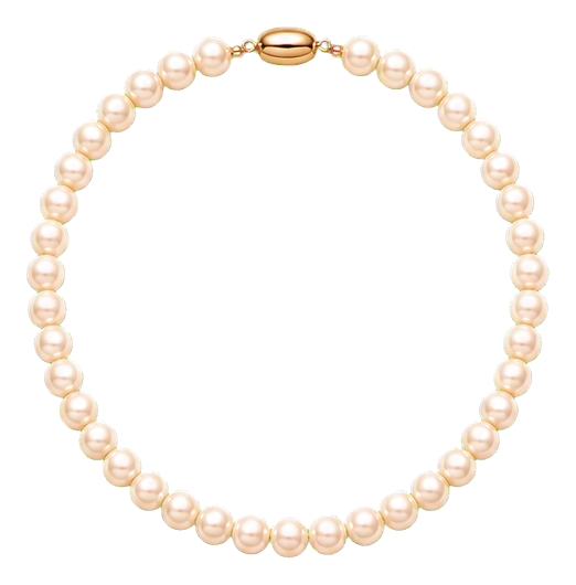 Preview for Gold Pearl Necklace Sticker