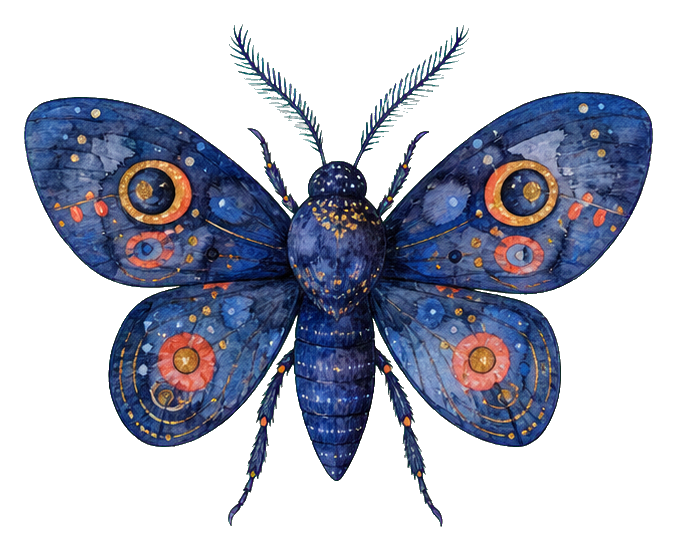 Preview for Midnight Atlas Moth Sticker