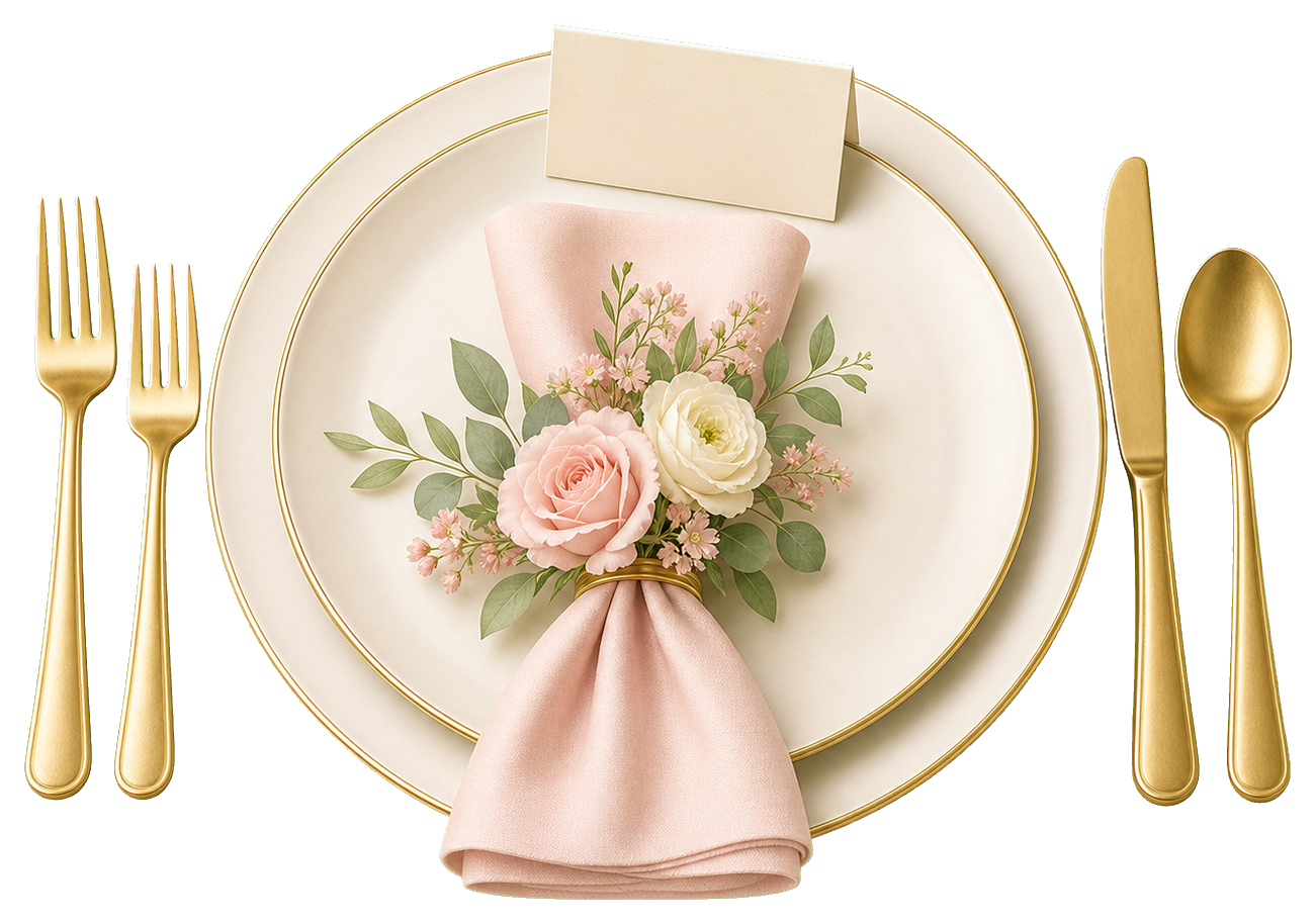 Preview for Wedding Table Setting Sticker