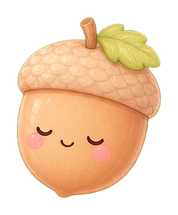 Preview for Smiling Acorn Sticker